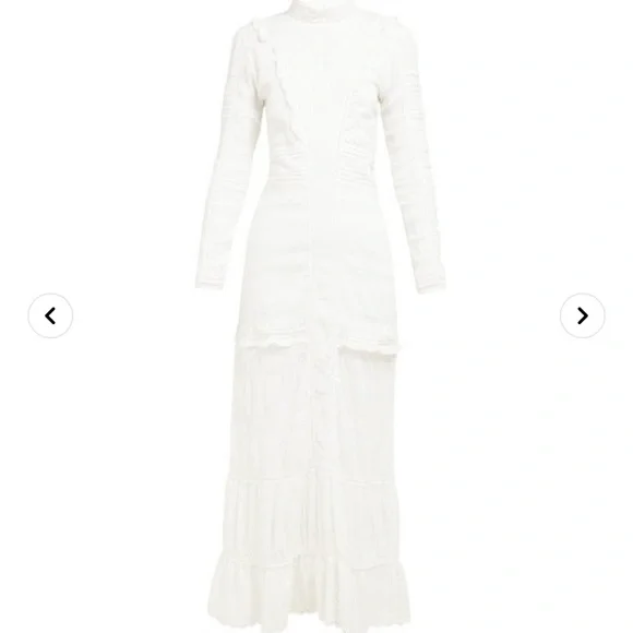 SIR the Label Celie High Neck Maxi Dress Ivory Open Back Maxi Dress - Picture 5 of 5